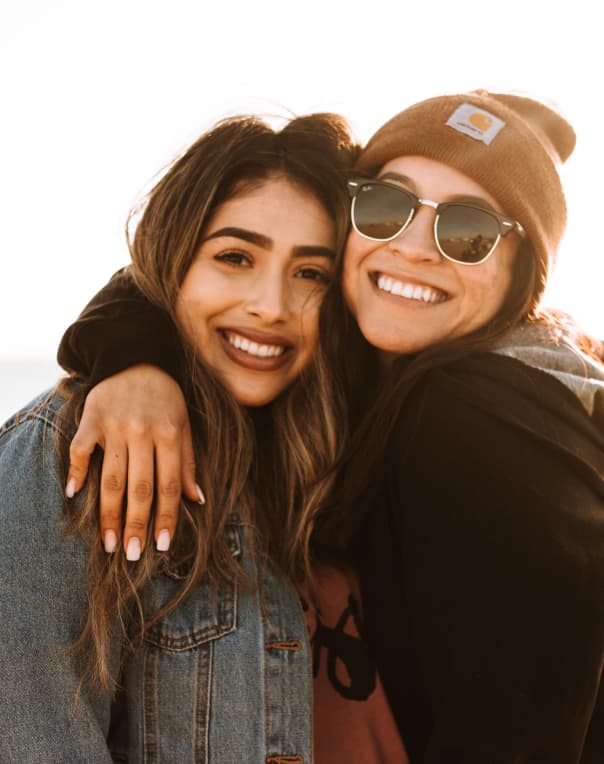 Young people caring for one another